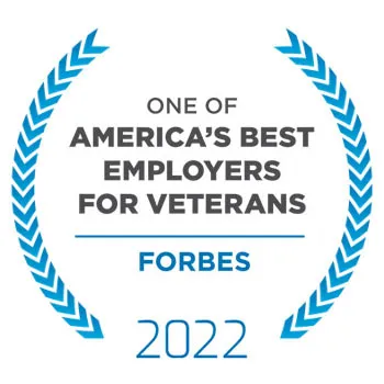 One of America's Best Employers for Veterans | Forbes 2022 Award