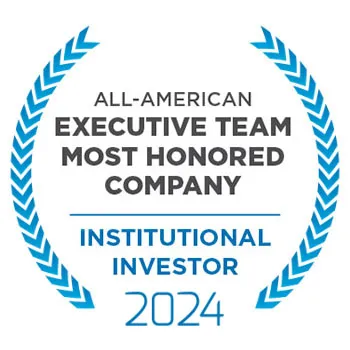 All-American Executive Team Most Honored Company | Institutional Investor 2024 Award